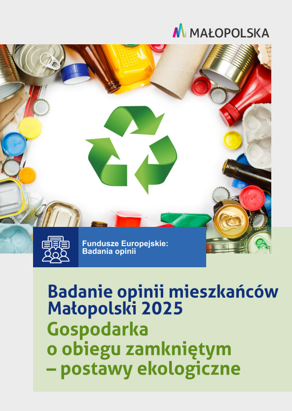 Badanie opinii mieszkańców Małopolski 2025. Gospodarka o obiegu zamkniętym – postawy ekologiczne
